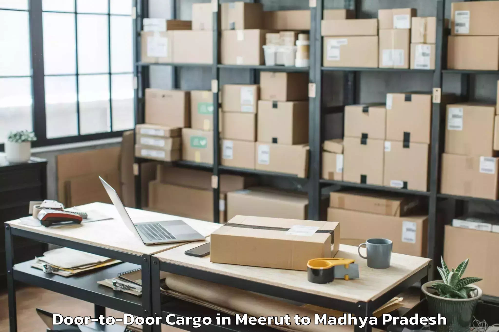 Trusted Meerut to Udaipura Door To Door Cargo